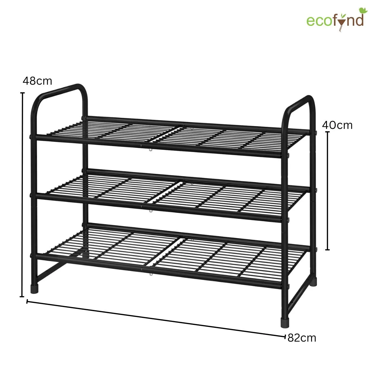 3-Layer Metal Shoe Rack