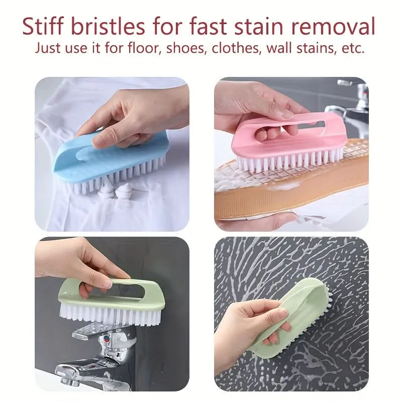 3-Pack Durable Household Cleaning Brushes, Hard Bristles
