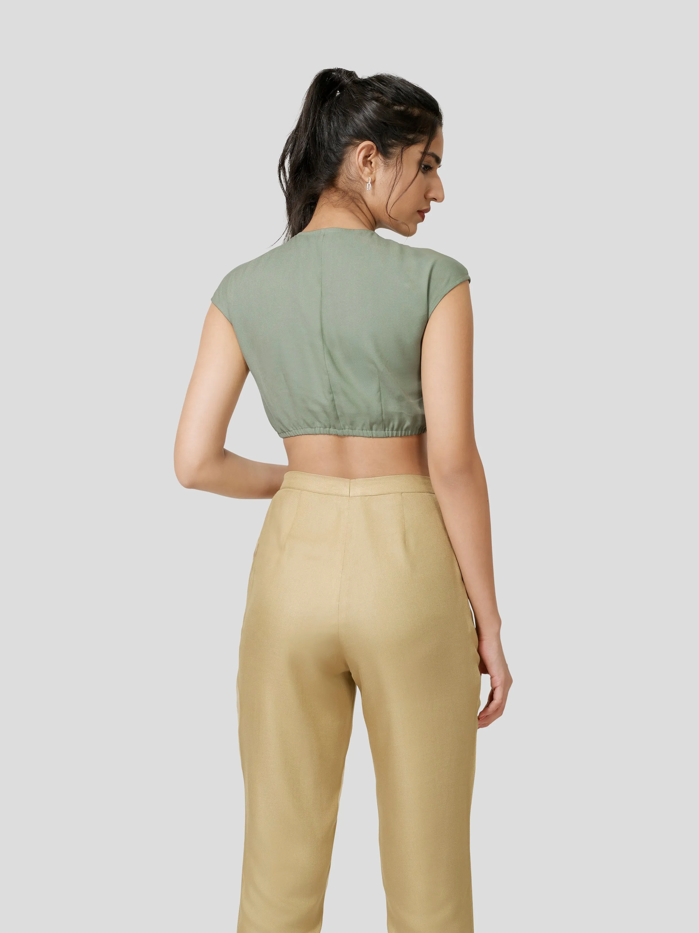 Arioso Rouched Crop Top
