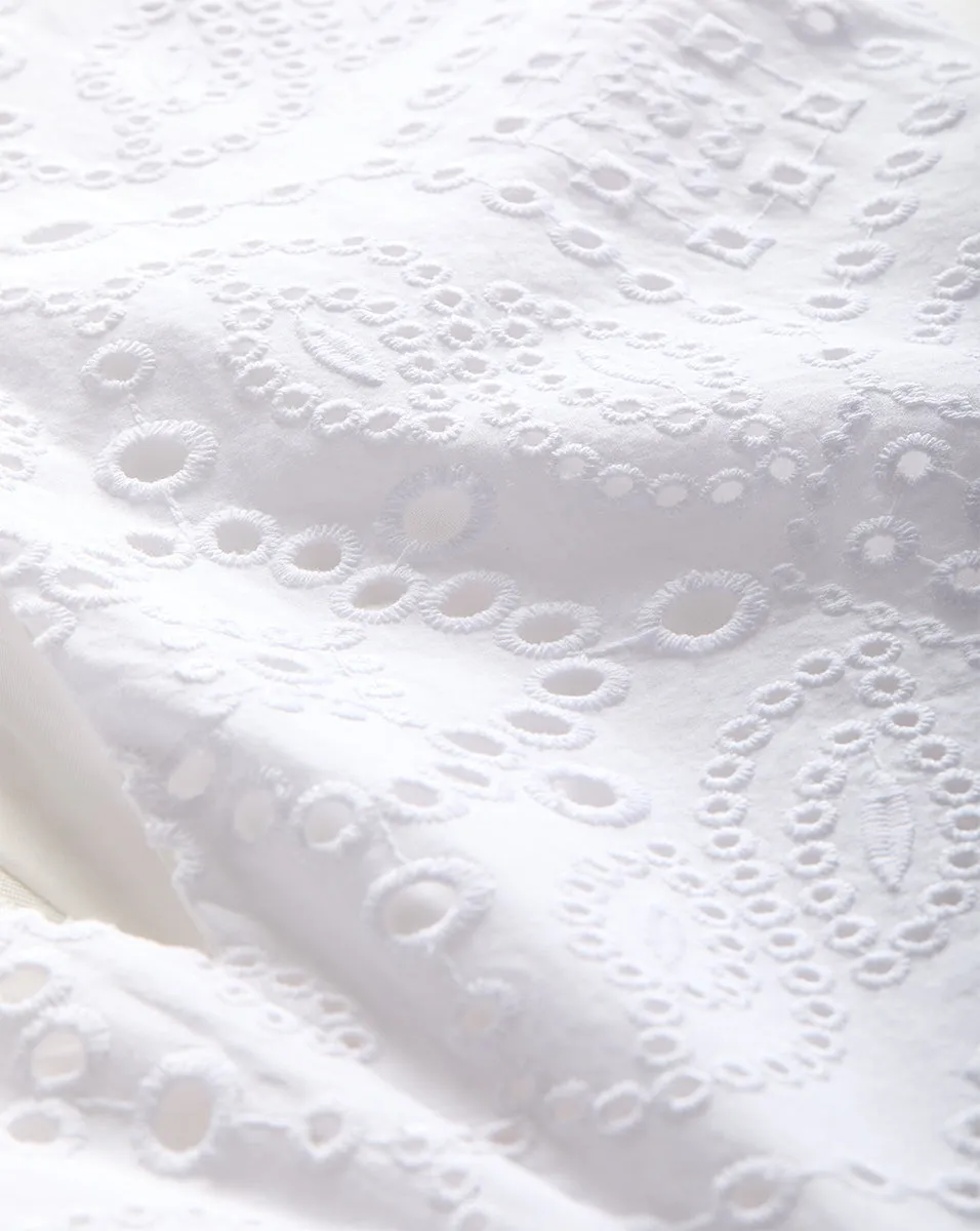 Aven Eyelet Midi Dress
