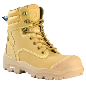 Bata Longreach Ultra Wheat Lace Up Steel Cap Safety Boot With Scuff Cap (804-88009) (Pre Order)