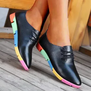 Breathable Leather Stride Harmony Women's Shoes
