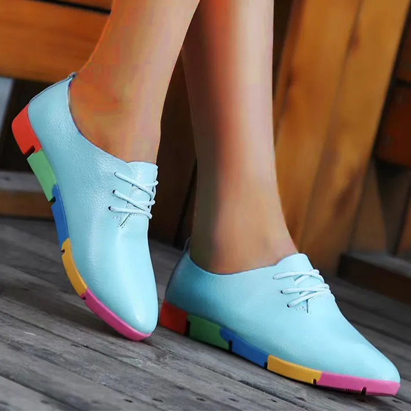 Breathable Leather Stride Harmony Women's Shoes