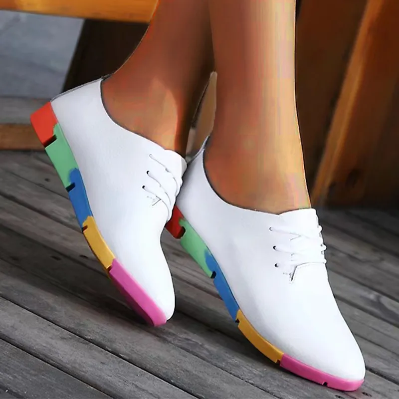 Breathable Leather Stride Harmony Women's Shoes