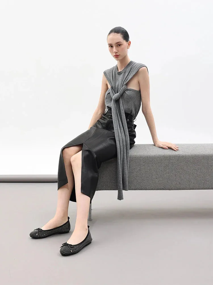 Brooke Crystal Grid Flyknit Flats