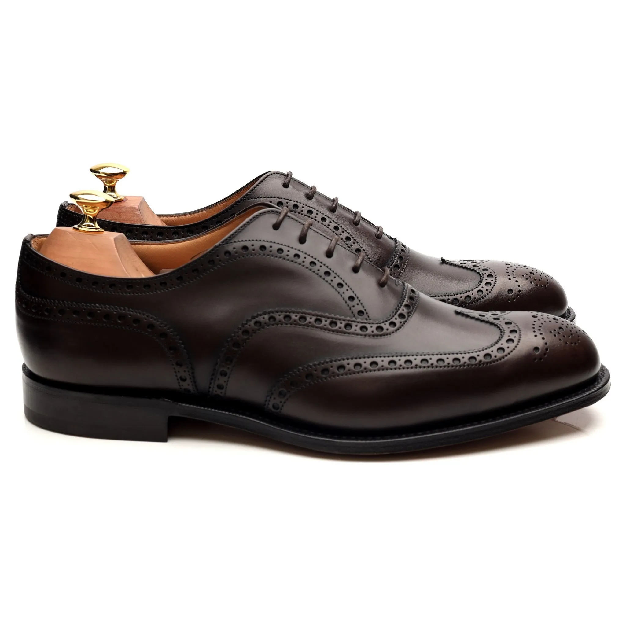 'Chetwynd' Dark Brown Leather Brogues UK 9 H