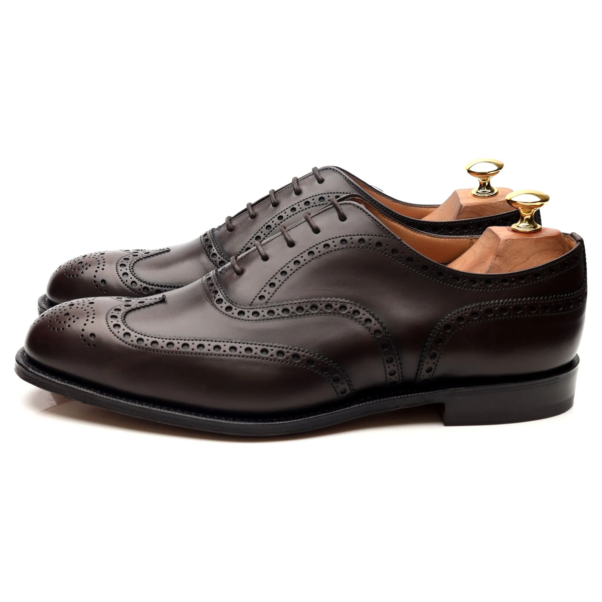 'Chetwynd' Dark Brown Leather Brogues UK 9 H
