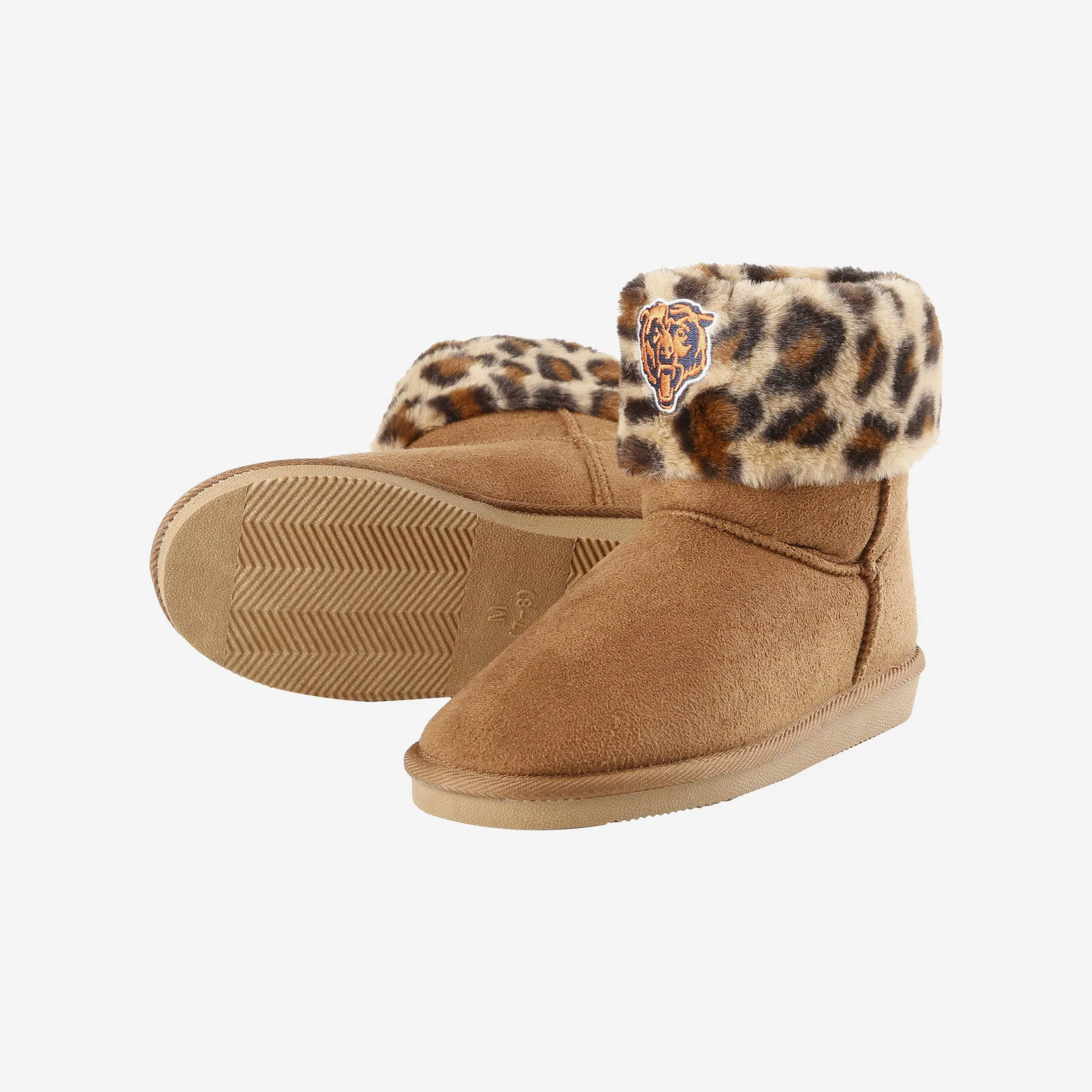 Chicago Bears Womens Cheetah Fur Boot