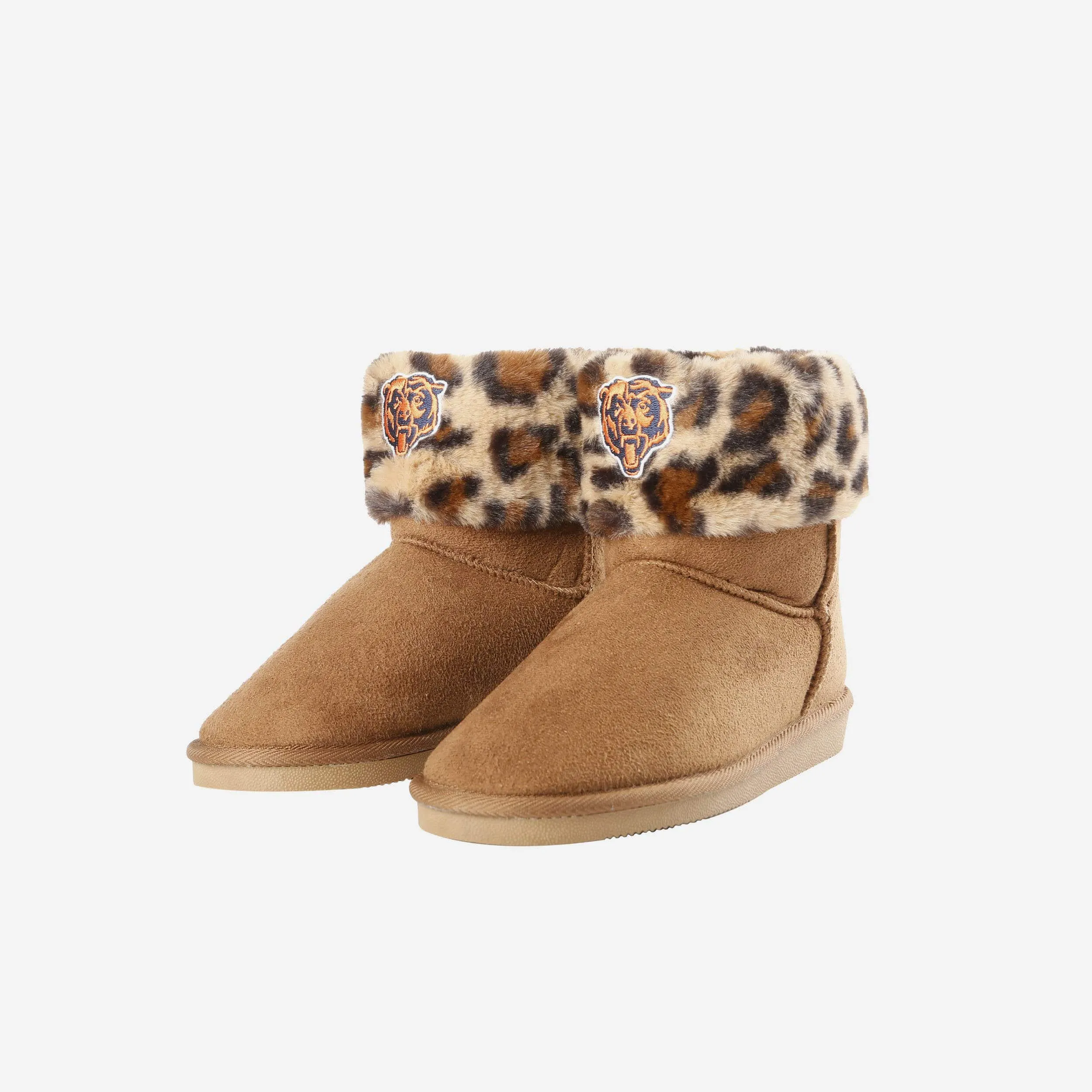 Chicago Bears Womens Cheetah Fur Boot