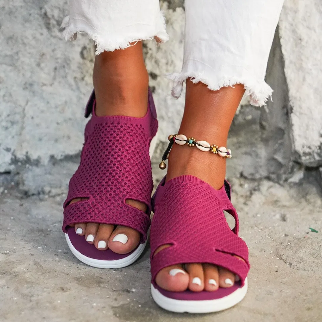 Comfyfleek Arch Support Wide Width Sport Flat Sandals
