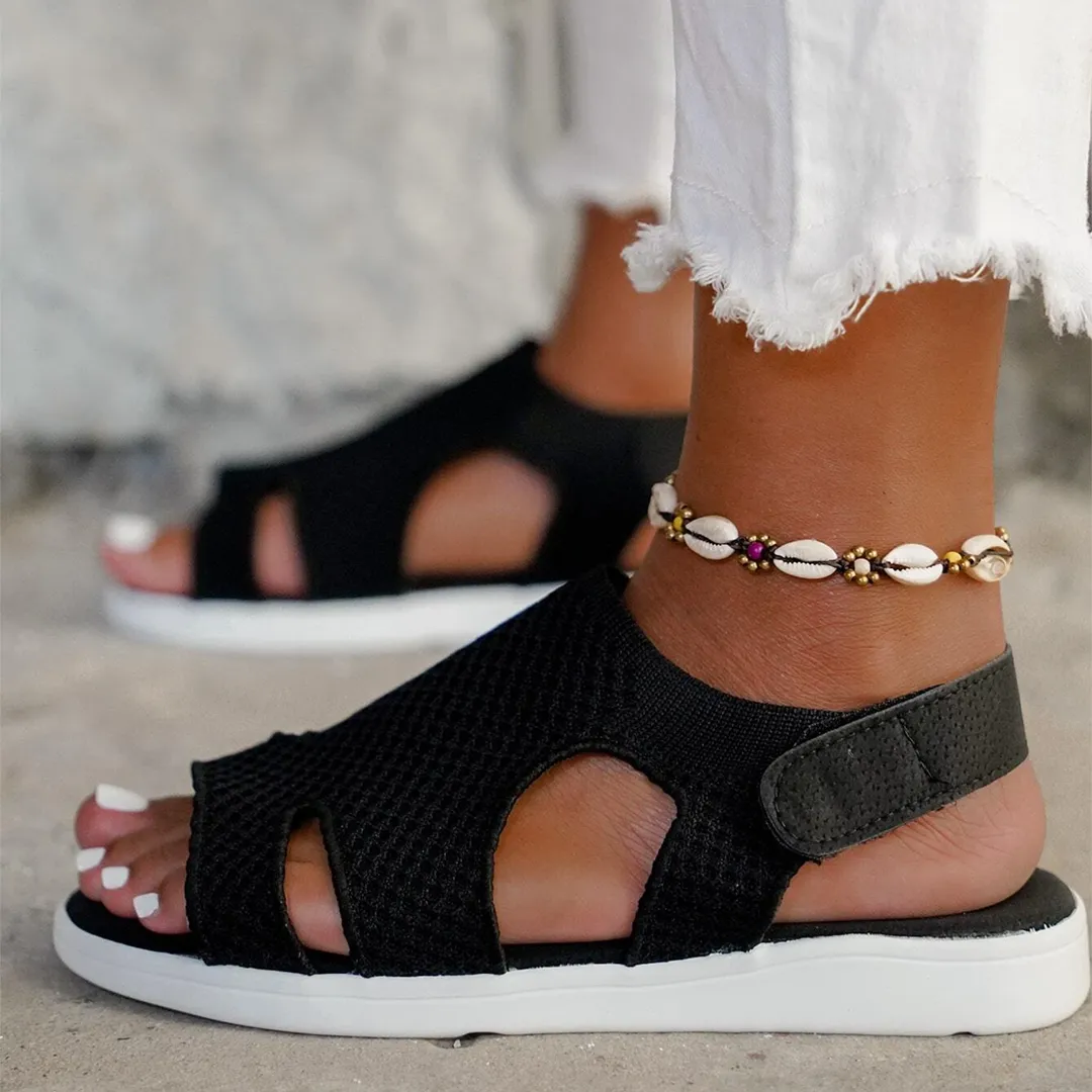Comfyfleek Arch Support Wide Width Sport Flat Sandals