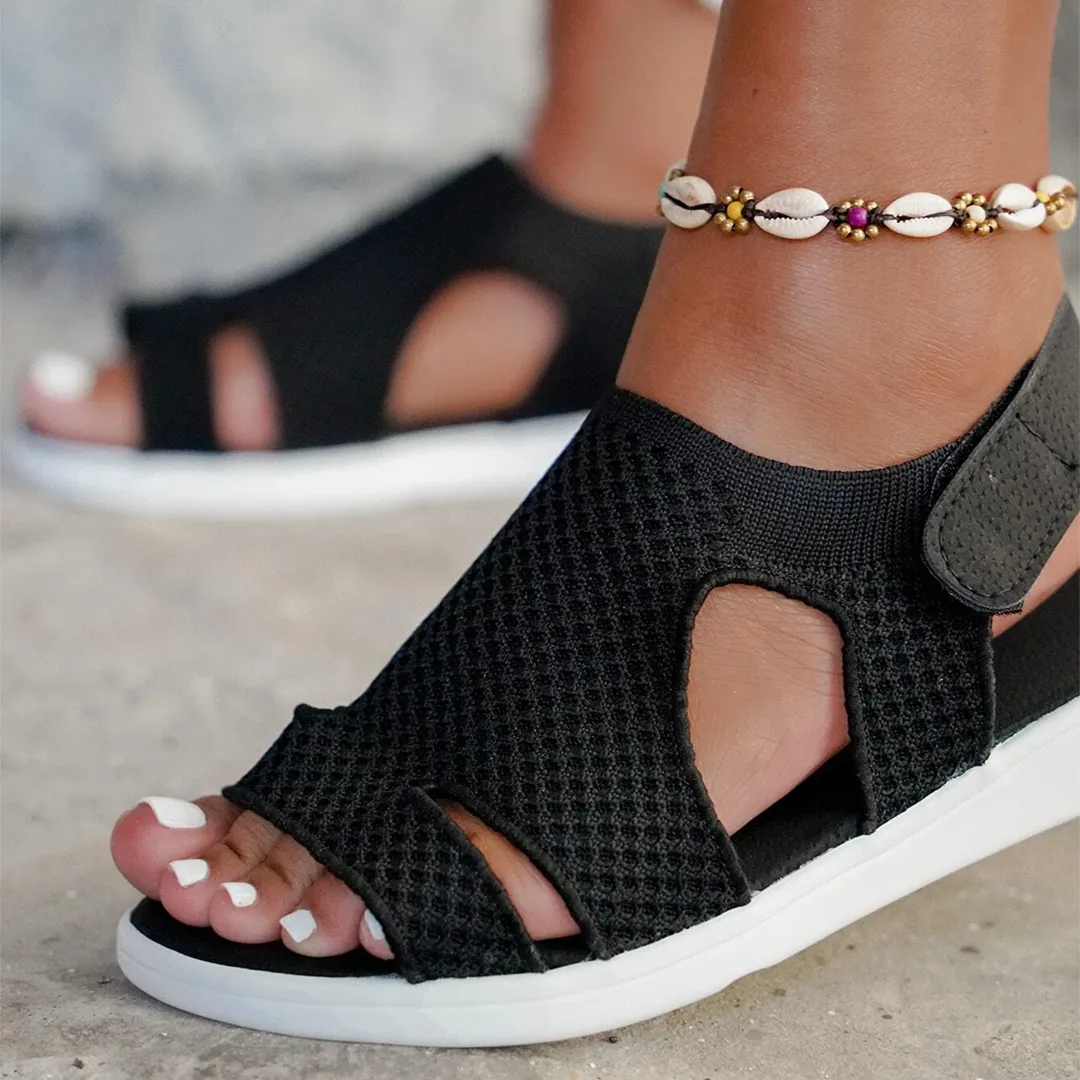 Comfyfleek Arch Support Wide Width Sport Flat Sandals