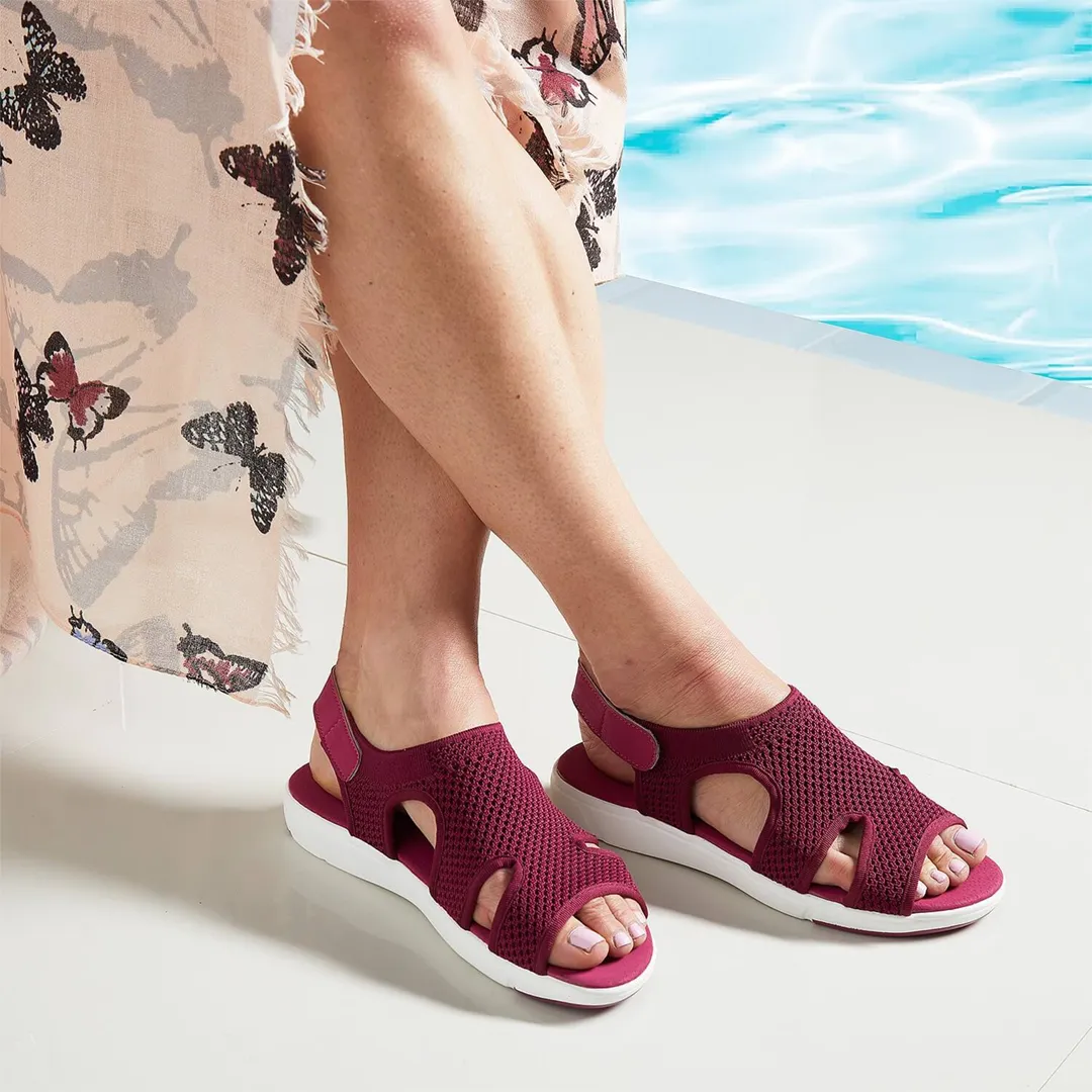 Comfyfleek Arch Support Wide Width Sport Flat Sandals