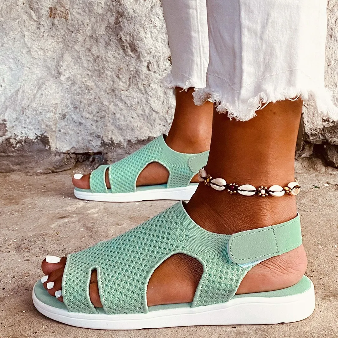 Comfyfleek Arch Support Wide Width Sport Flat Sandals