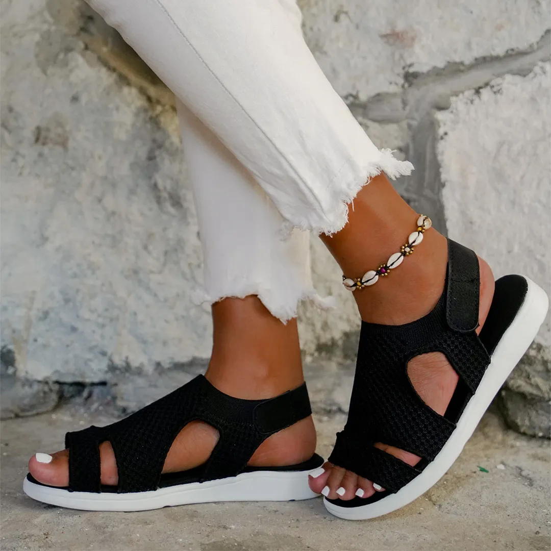 Comfyfleek Arch Support Wide Width Sport Flat Sandals