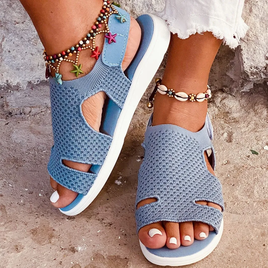 Comfyfleek Arch Support Wide Width Sport Flat Sandals