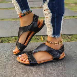 Comfyfleek Velcro Strap Arch Support Flat Sport Sandals