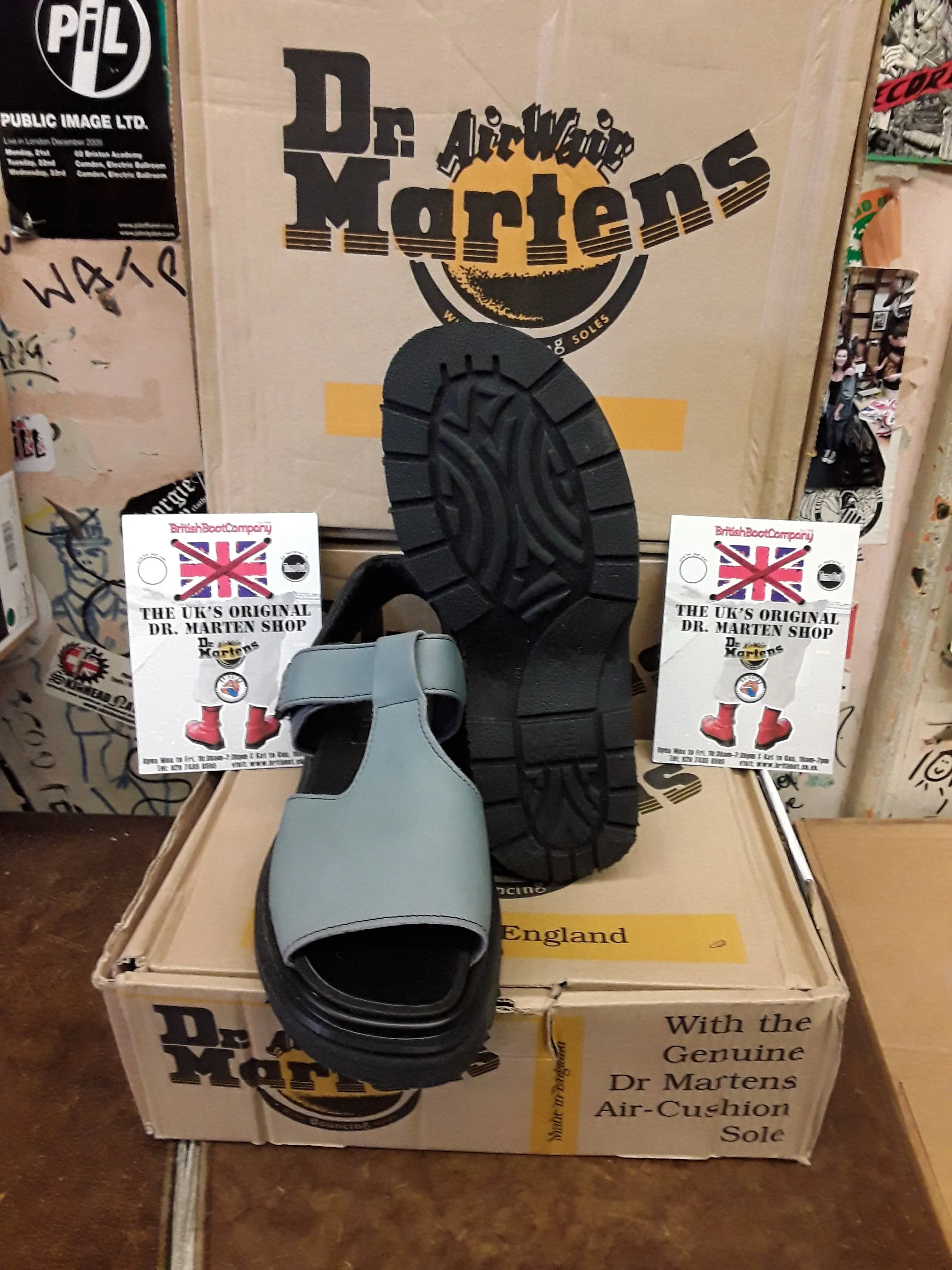 Dr Martens 9060 Dawn Blue Sandals Made in England Size 6
