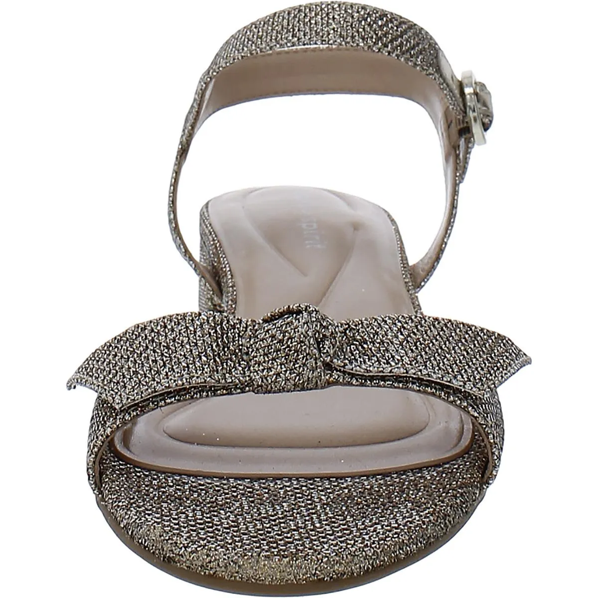 Easy Spirit Womens Glitter Bow Slingback Sandals