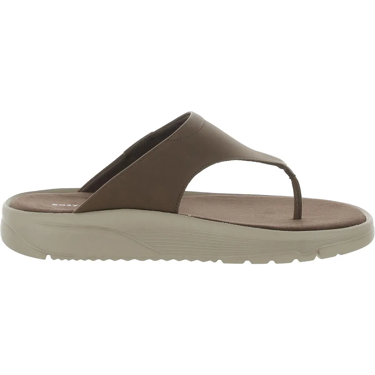Easy Spirit Womens Rift 3 Padded Insole Man Made Thong Sandals