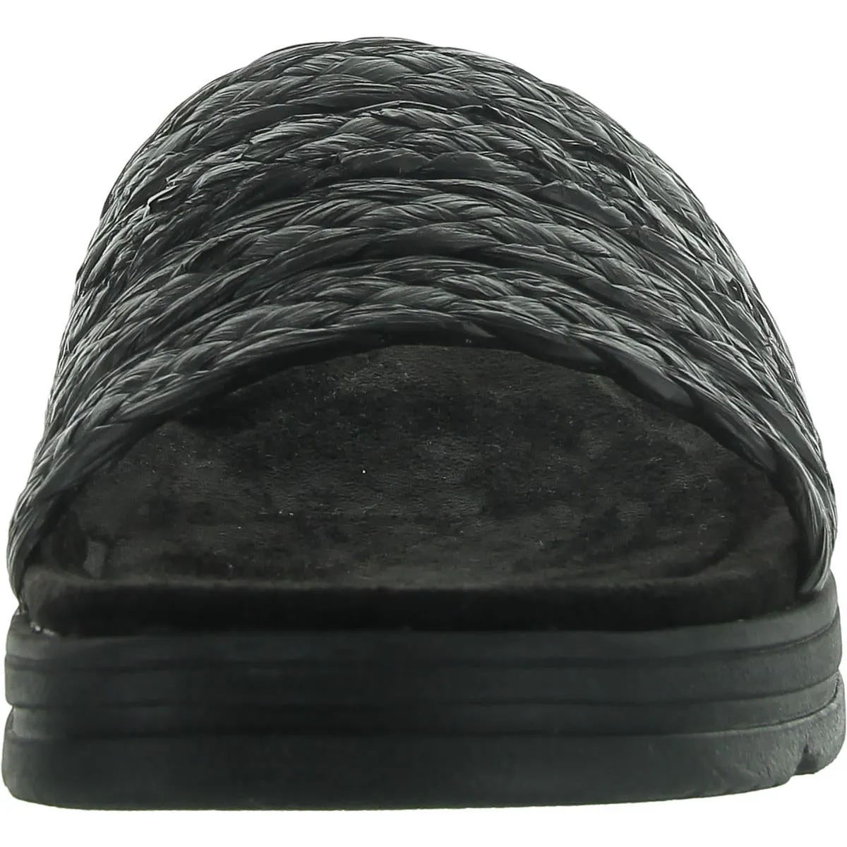 Easy Spirit Womens Salma Woven Padded Insole Slide Sandals