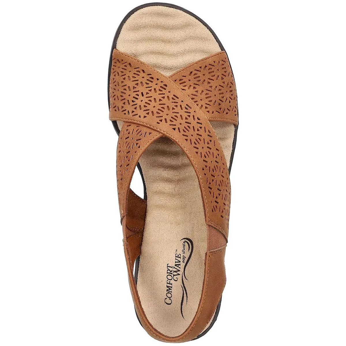 Easy Street Womens Clauda Open Toe Slip On Slingback Sandals