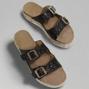 Elfriede | Premium Shiny Leather Sandals