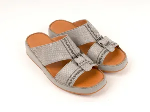 FARADA MILANO AMICO PITONE ARABIC SANDALS LIGHT-GREY
