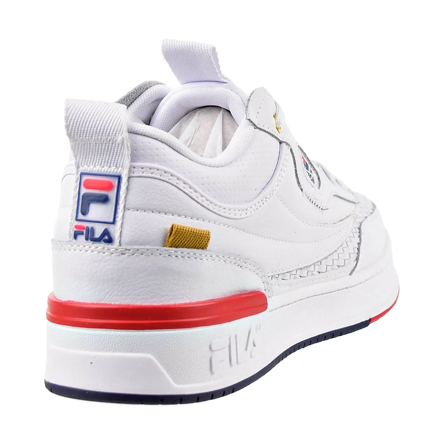 Fila T-1 Mid Saga Men's Shoes White-Fila Navy-Fila Red