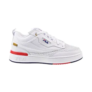 Fila T-1 Mid Saga Men's Shoes White-Fila Navy-Fila Red
