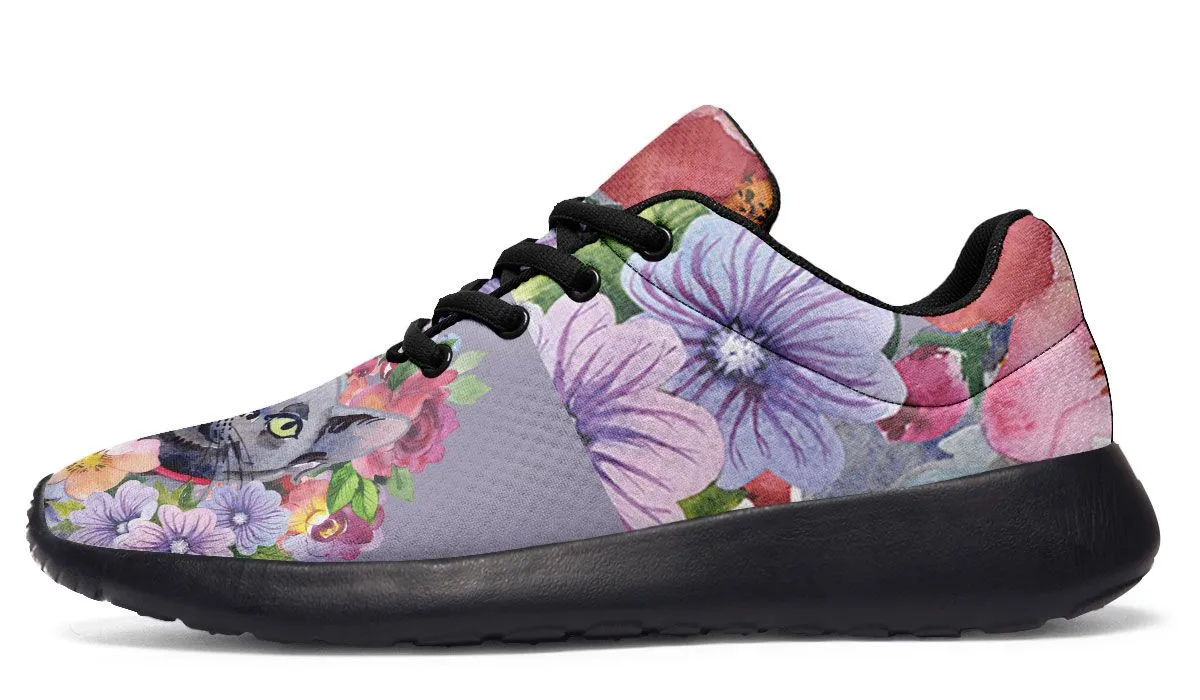 Floral Cat Sneakers