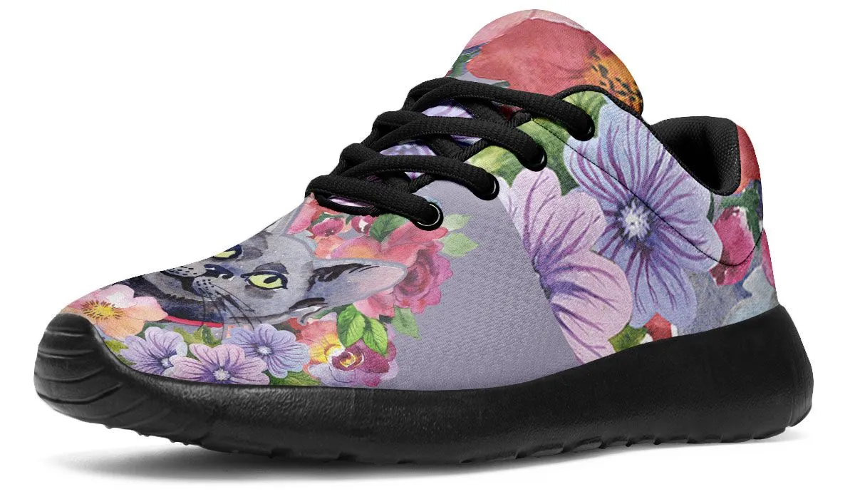 Floral Cat Sneakers