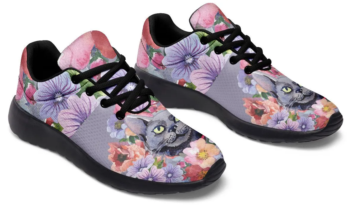 Floral Cat Sneakers