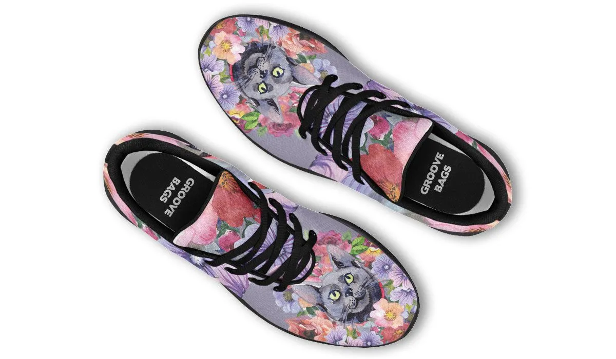 Floral Cat Sneakers