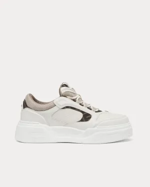 Force Leather White Low Top Sneakers