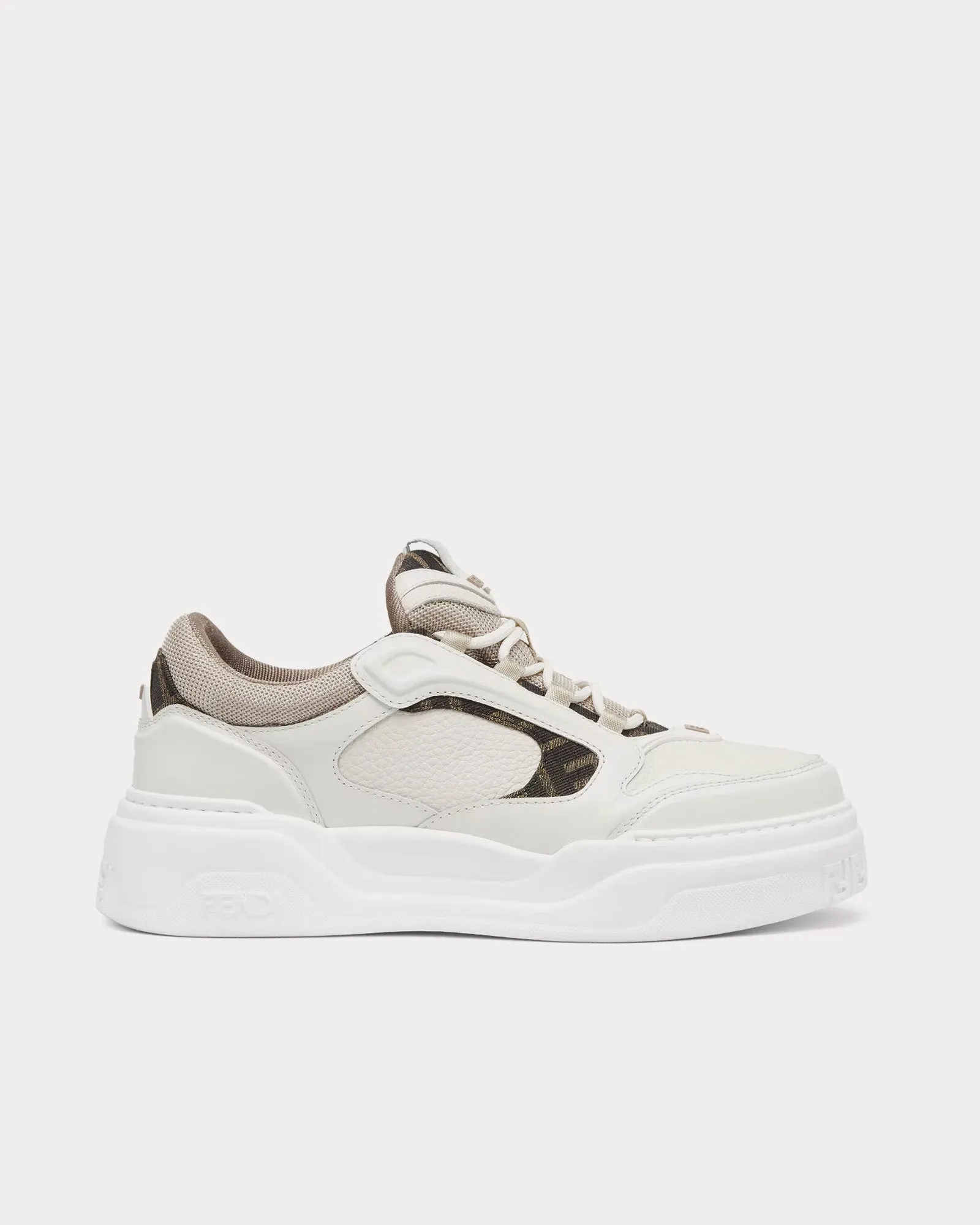 Force Leather White Low Top Sneakers