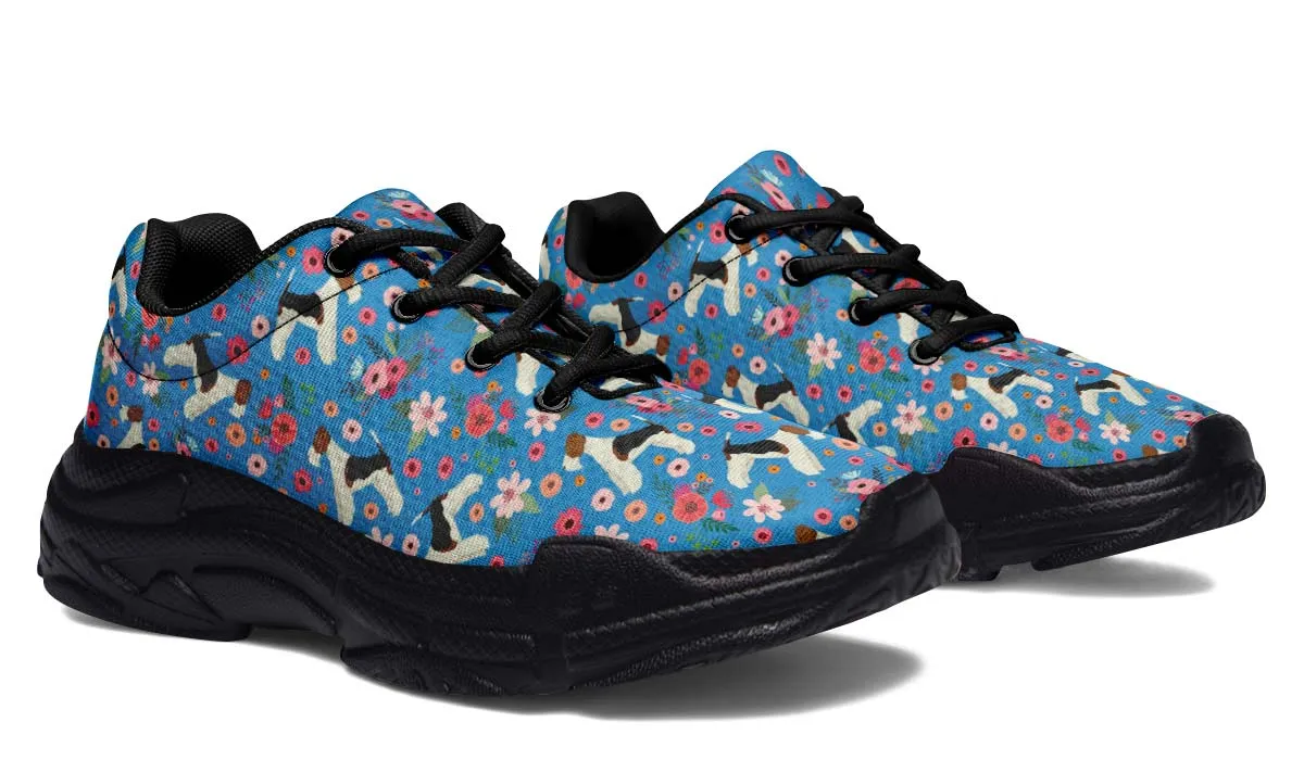 Fox Terrier Flower Chunky Sneakers