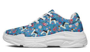 Fox Terrier Flower Chunky Sneakers