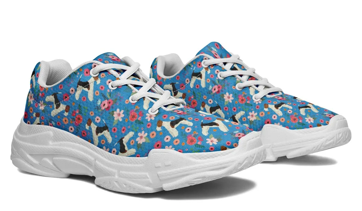 Fox Terrier Flower Chunky Sneakers
