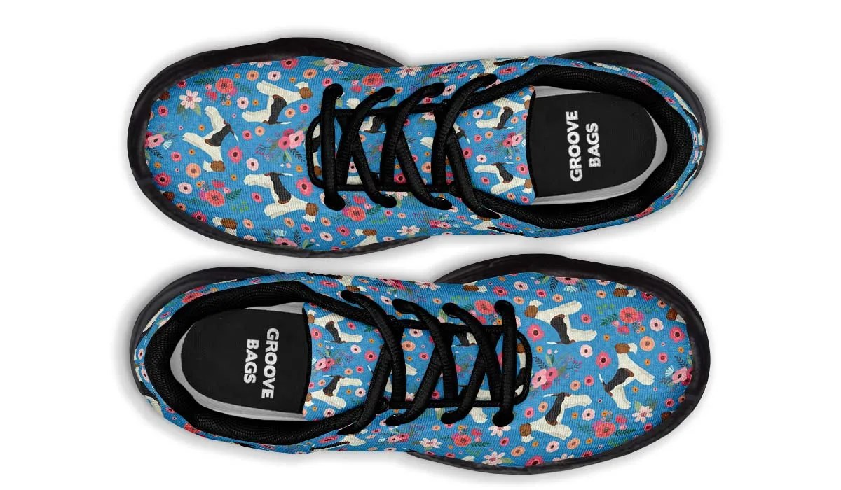 Fox Terrier Flower Chunky Sneakers