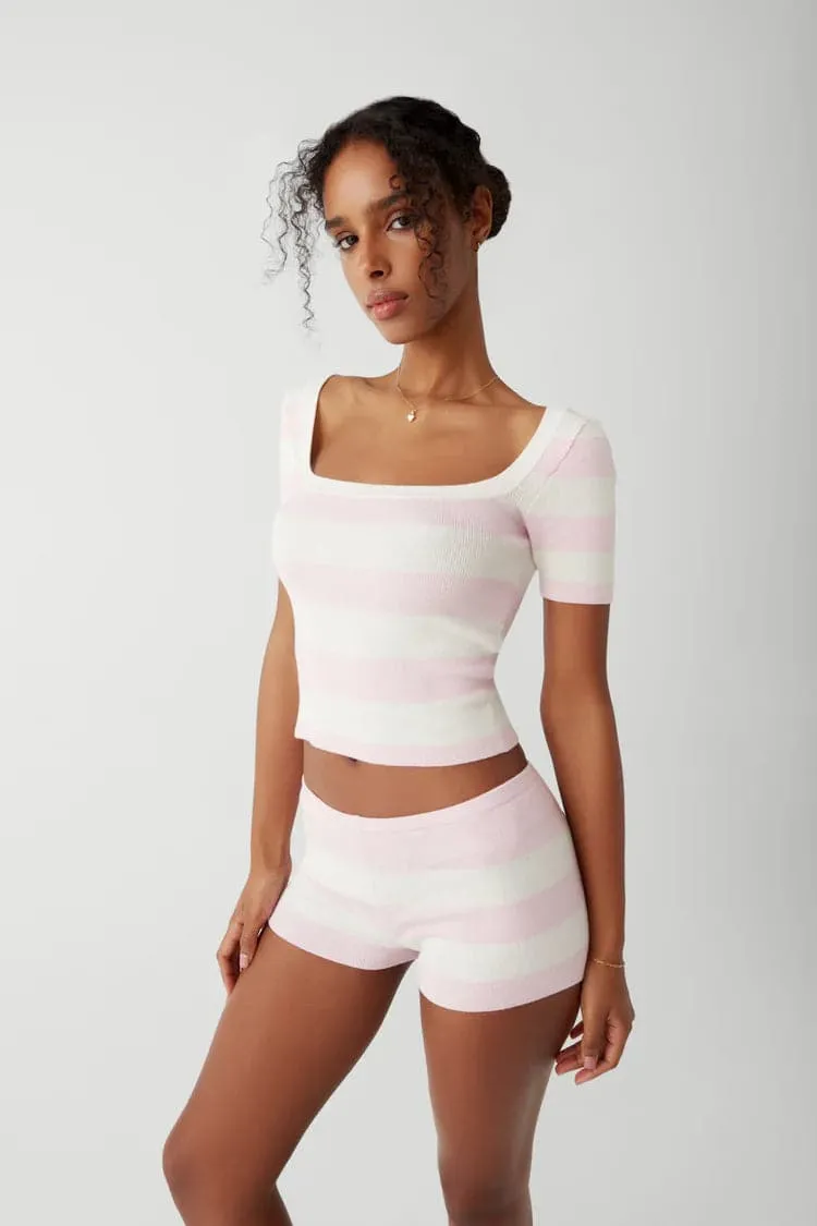Frankies Bikinis Sunset Ballet Knit Shirt