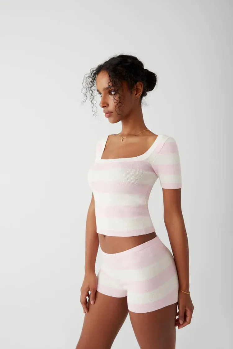 Frankies Bikinis Sunset Ballet Knit Shirt