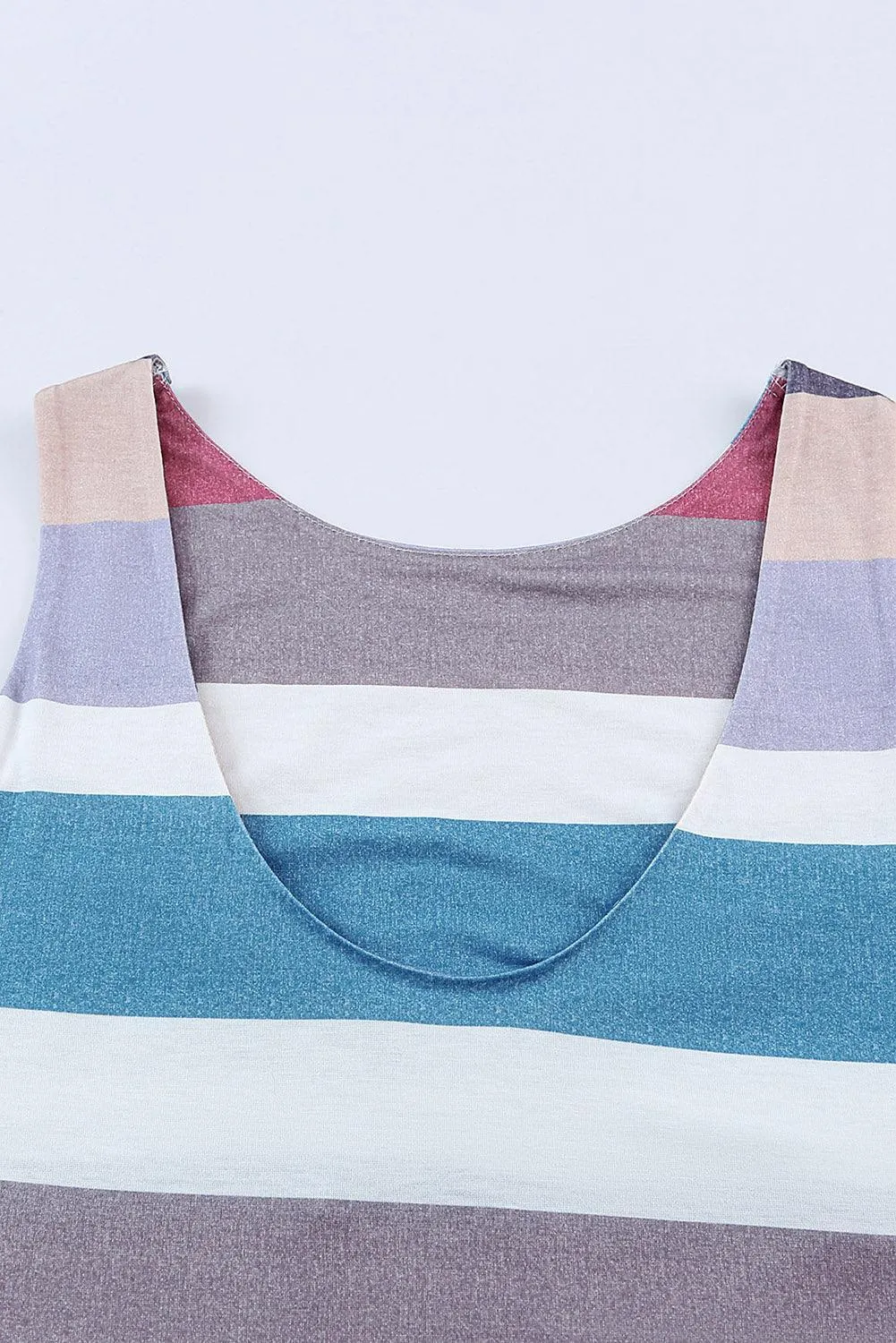 Free And Easy Sleeveless Striped Maxi Dress