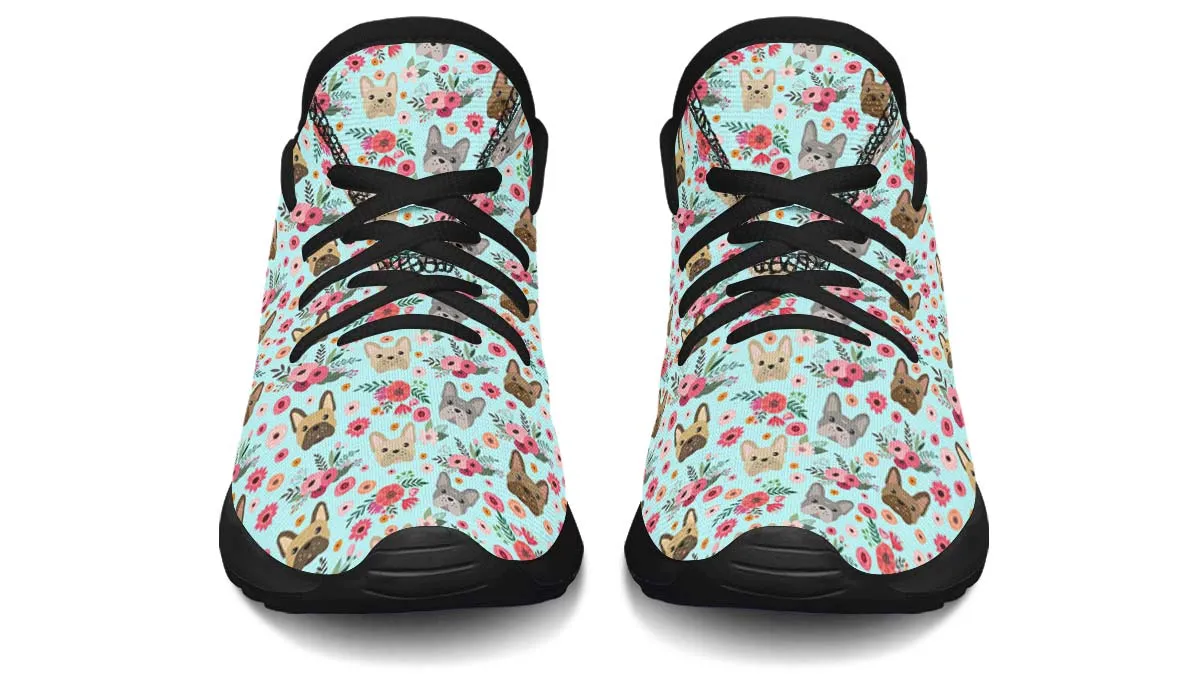 French Bulldog Flower Kids Sneakers