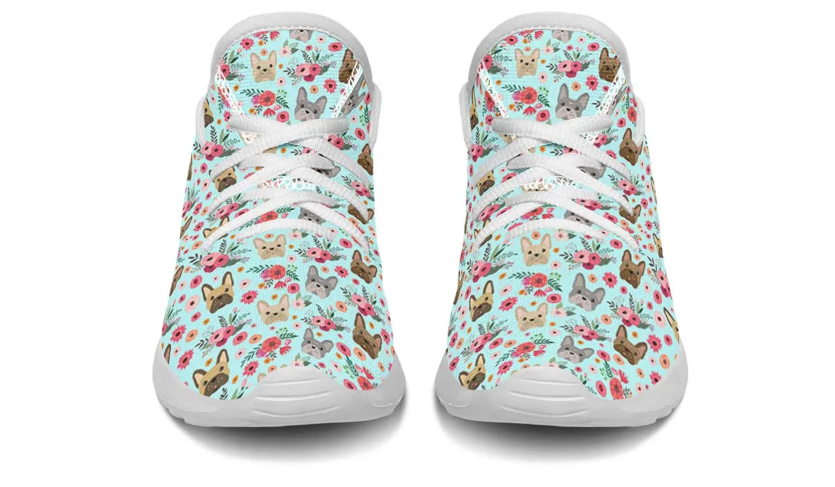 French Bulldog Flower Kids Sneakers