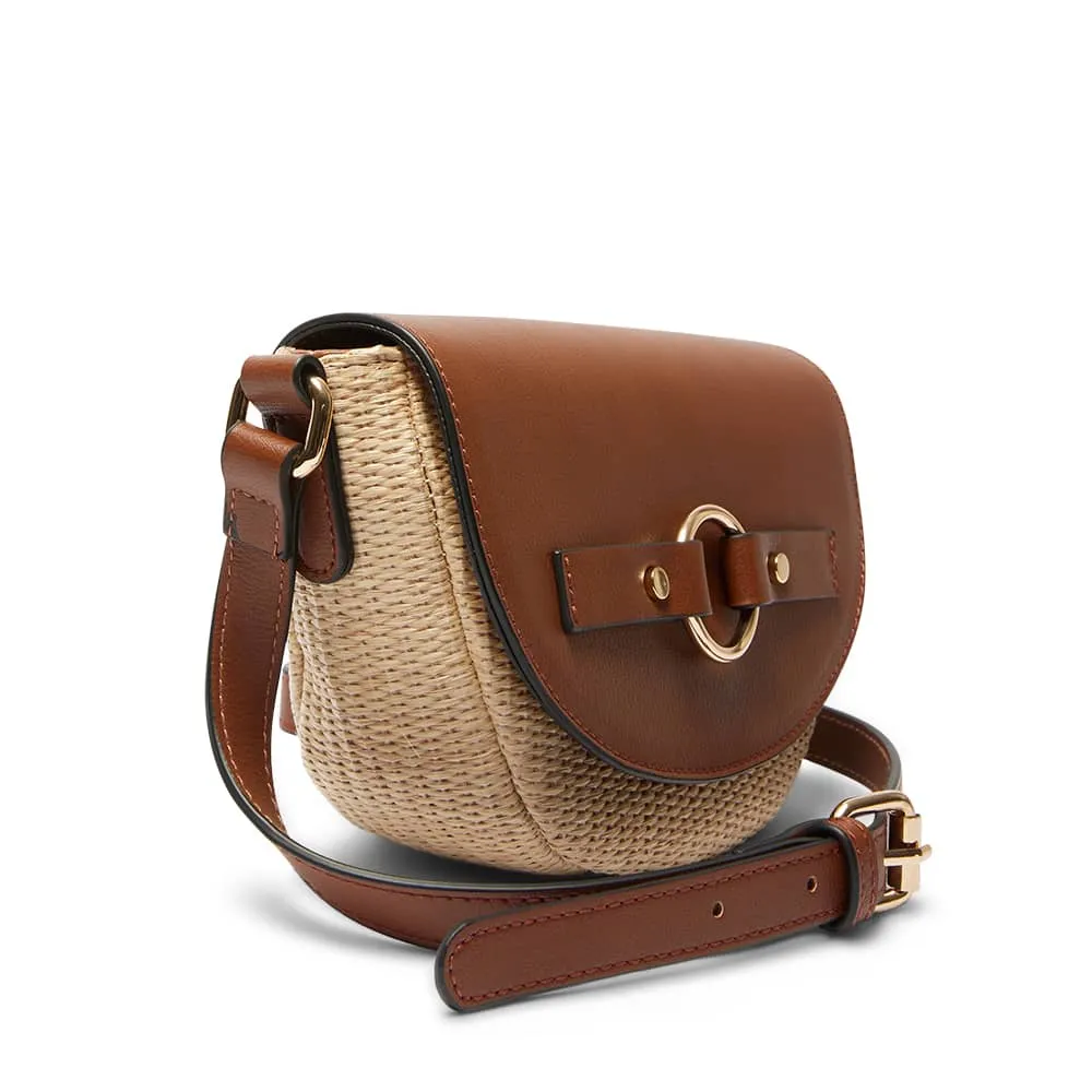 Gabe Bag in Tan/raffia
