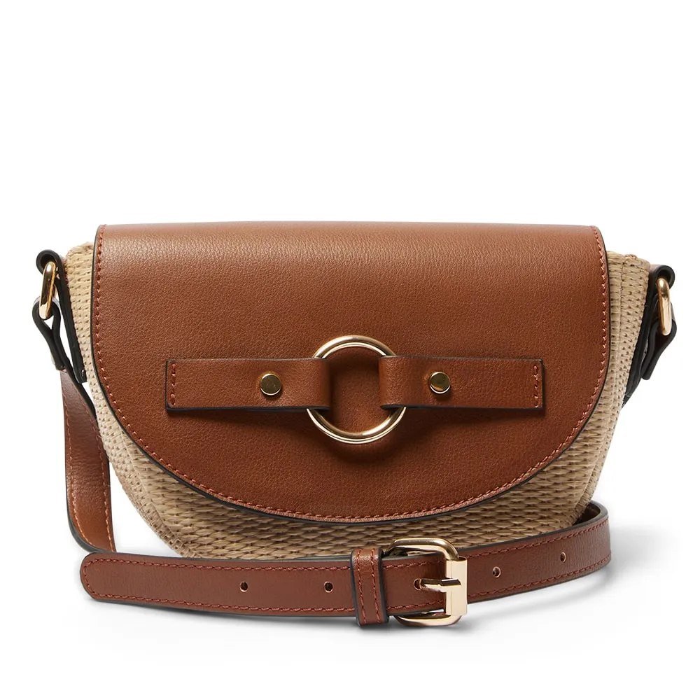 Gabe Bag in Tan/raffia