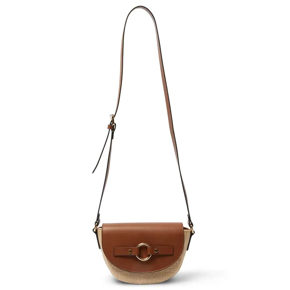Gabe Bag in Tan/raffia