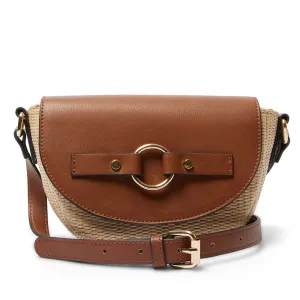 Gabe Bag in Tan/raffia
