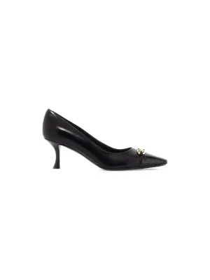 Gancini Ornament Leather Slingback Pumps